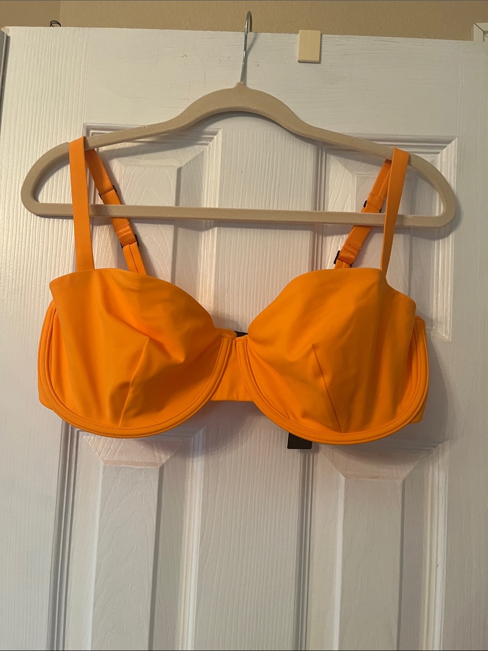 CUUP Bright Orange Underwire Swim Top